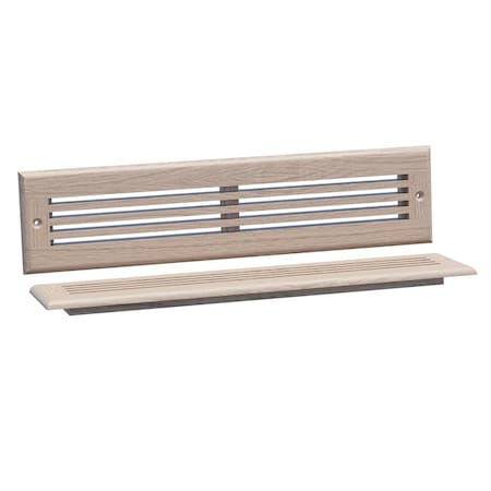 Designs Of Distinction 15.75"W Linear Style Toe Kick Vent - White Oak 01992214WK1